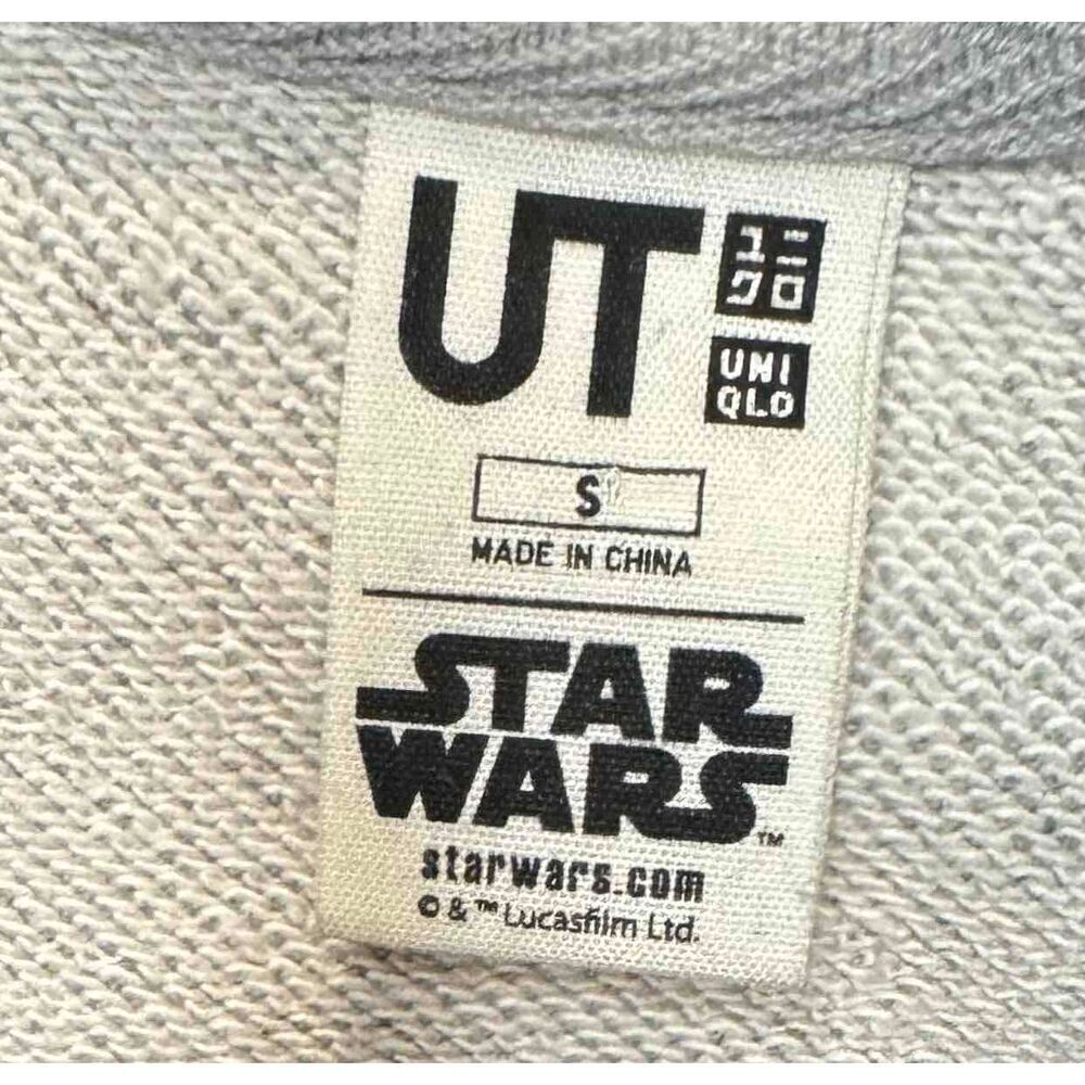 Uniqlo Star Wars Darth Vader Grey Pullover Hoodie Mens Small - Picture 6 of 7